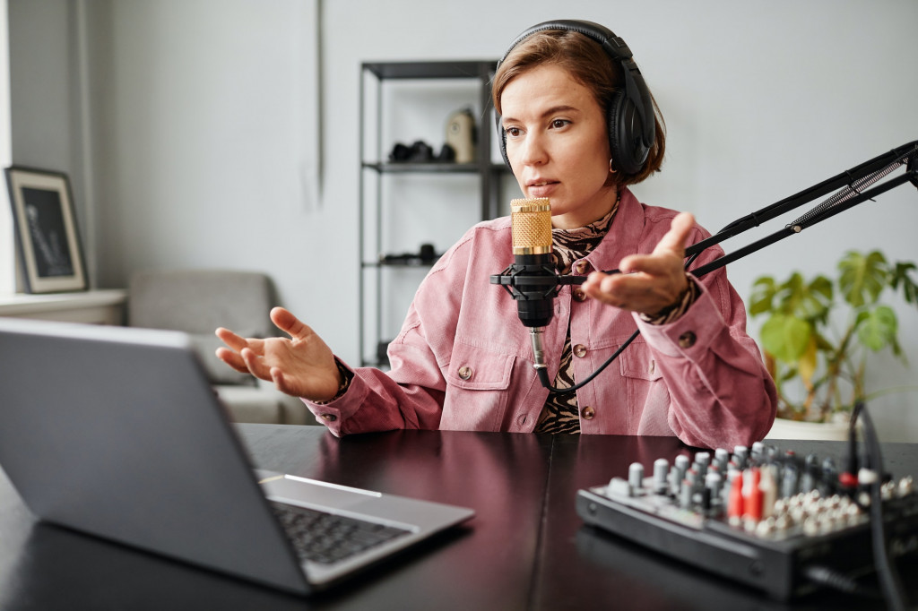 Young Woman Live Streaming